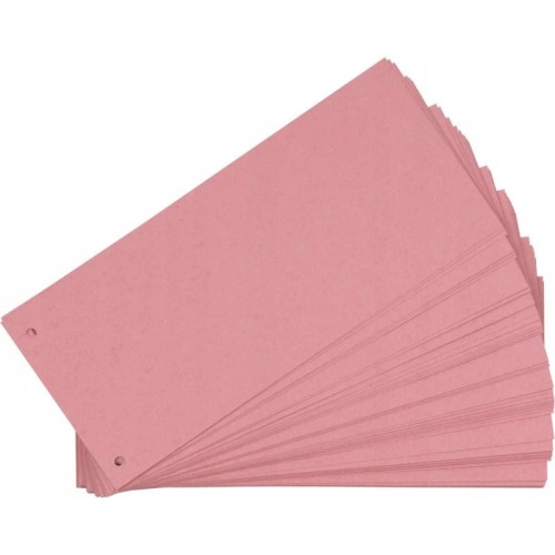 Przekładki 1/3 A4 kartonowe różowe 105 x 240mm 100205027 OXFORD