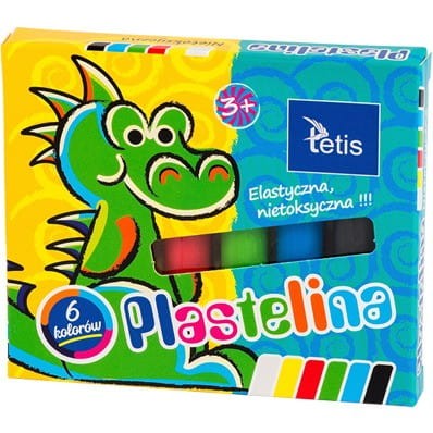 Plastelina 6kol.15g KP001-A TETIS