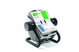 Wizytownik obrotowy na 400wiztówek A-Z czarny DURABLE 248101