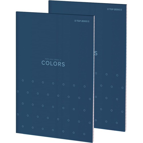 Blok notatnikowy COLORS klejony A5 50K kratka 400169239 TOP 2000