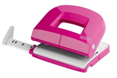 Dziurkacz E216 różowy do 16k NOVUS 025-0583