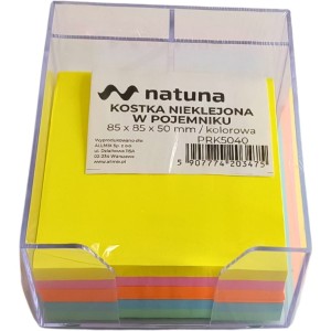 Kostka nieklejona pojemnik NATUNA 85x85x50 kolorowa