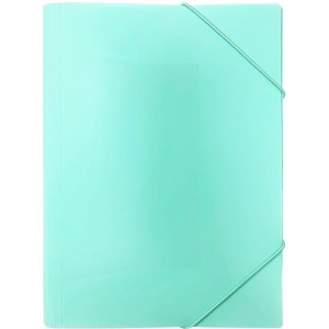 Teczka z gumką A4 pastel zielony TGP-A4-04 BIURFOL