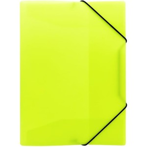 Teczka z gumką A4 PP neon żółty TG-NEON-A4-02 BIURFOL