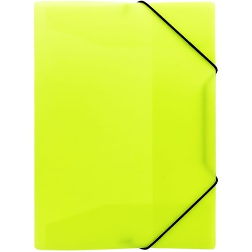 Teczka z gumką A4 PP neon żółty TG-NEON-A4-02 BIURFOL