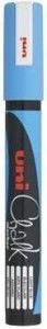 Marker kredowy UNI PWE-5M 1.8mm-2.5mm jasny niebieski UNPWE5M/DJNI