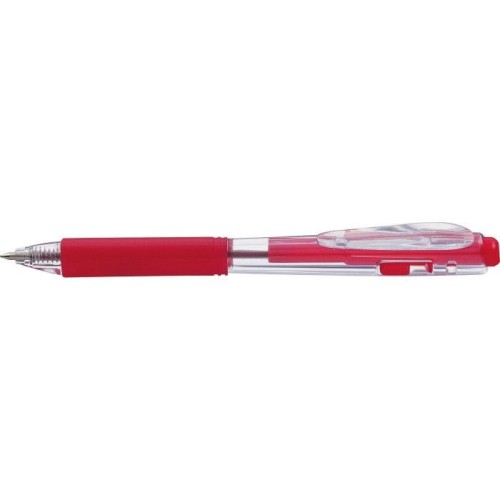 Długopis PENTEL BK437 z gumowym uchwytem automatyczny czerwony