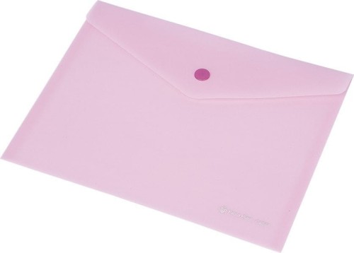 Teczka kopertowa A5 FOKUS przezroczysta różowa 0410-0036-13 Panta Plast