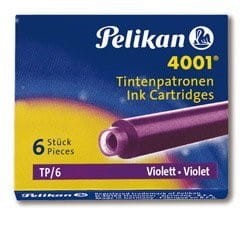 Naboje krótkie fioletowe TP/6 301697 PELIKAN