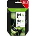 Tusz HP 303XL (3YN10AE) czarny 600str + kolor 415str (2szt)