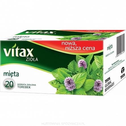Herbata VITAX zioła (20 torebek x 1,5g) MIĘTA STRONG bez zawieszki