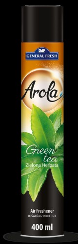 Odświeżacz powietrza AROLA Spray 400ml zielona HERBATA GENERAL FRESH