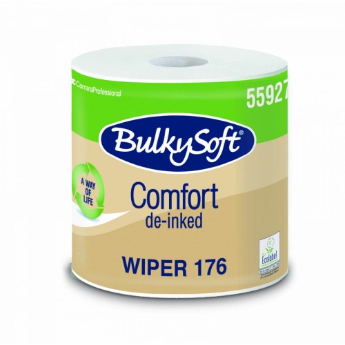 Czyściwo papierowe BulkySoft Comfort de-inked eko (1 sztuka) białe 2w. 176m, 800 odcinków; 55927