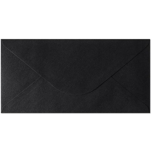 Koperta DL Pearl czarna 150g. (10szt.) 280177 Galeria Papieru