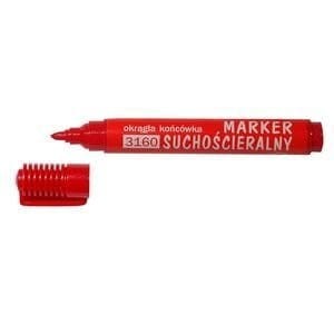 Marker suchościeralny okrągły 3160 czerwony 101102 D.RECT