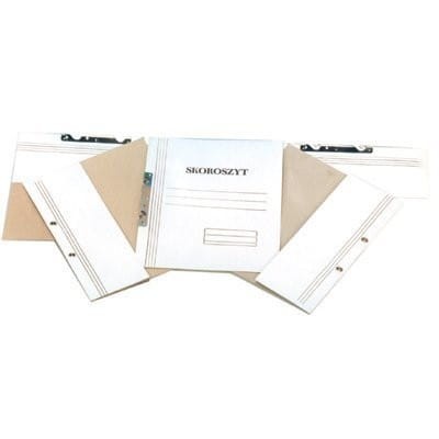 Skoroszyt OCZKO białe pełne (50szt) 250g. KIEL-TECH 4-00741