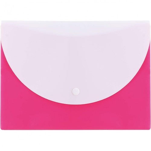 Teczka kopertowa na zatrzask A5 RIO różowa E38978 PINK DELI