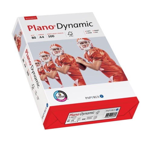 Papier ksero A4 80g (5ryz) PLANO DYNAMIC (kl.B białość 161) 88032035/88027681