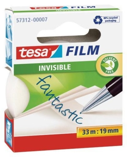 Taśma biurowa TESA INVISIBLE 19x33m 57312