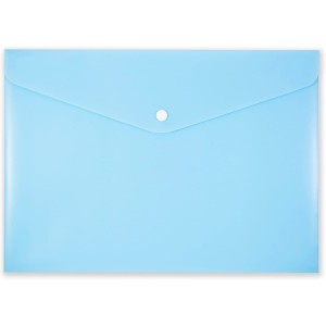 Teczka kopertowa na zatrzask A4 PP-113 niebieska pastelowa TT7943 PENMATE