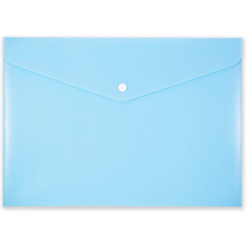 Teczka kopertowa na zatrzask A4 PP-113 niebieska pastelowa TT7943 PENMATE