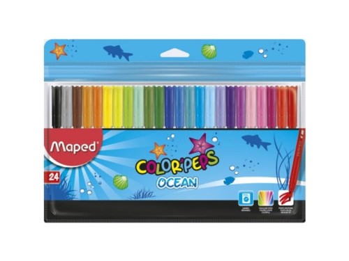 Flamastry COLORPEPS OCEAN 24 kolorów ETUI 845722 MAPED