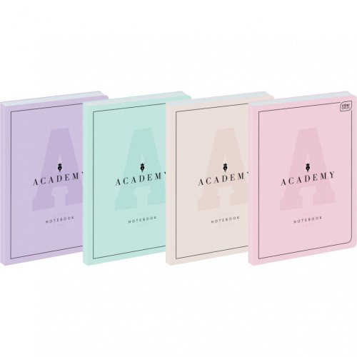 Brulion B5 128 k. kratka M 90g ACADEMY PASTEL