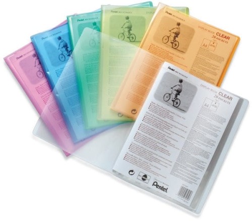 Album ofertowy A4 20kieszeni seledynowy DCF242K CLEAR PENTEL RECYCOLOGY
