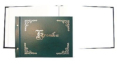 Kronika 345x255mm pozioma zielona złocona 1829-319-032 WARTA