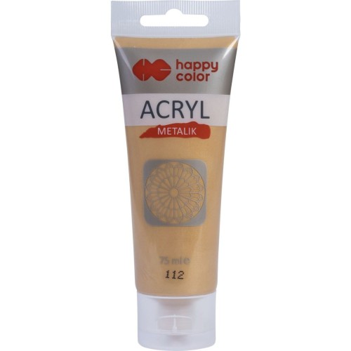 Farba akrylowa 75ml blade złoto metallik HA 7370 0075-112 HAPPY COLOR