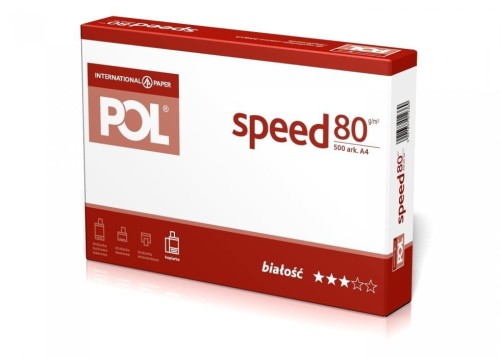 Papier ksero A3 80g POLSPEED ( 5 ryz) klasa białości CIE153