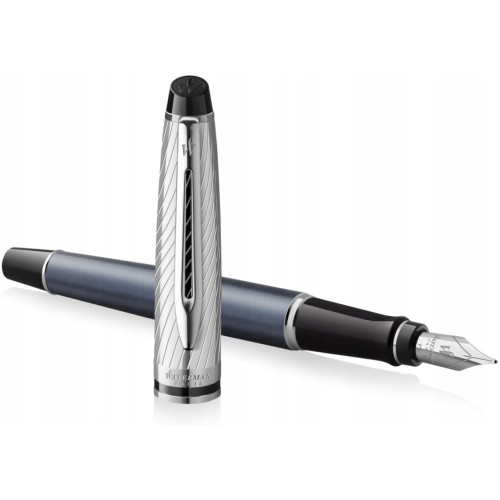 Pióro wieczne Expert Deluxe Metalic grafitowy F CT 2187688 WATERMAN.jpg