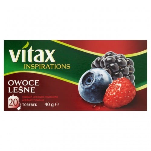 Herbata VITAX INSPIRATIONS (20 torebek*2g) OWOCE LEŚNE zawieszka
