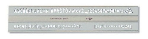 Szablon CYFROWO-LITEROWY 0.5 748006 KOH-I-NOOR