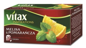 Herbata owocowo-ziołowa VITAX INSPIRATIONS (20 torebek z zawieszką) 33g Melisa&pomarańcza