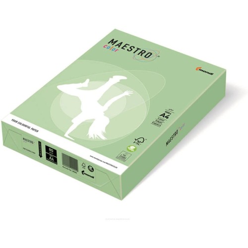 Papier ksero A4 160g MAESTRO COLOR MG28 pastel zielony 250a