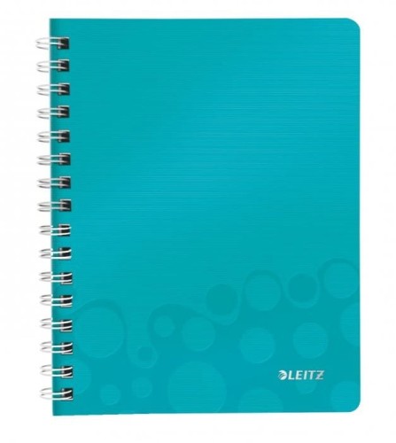 Kołonotatnik LEITZ WOW A5 80k PP kratka turkusowy 46410051