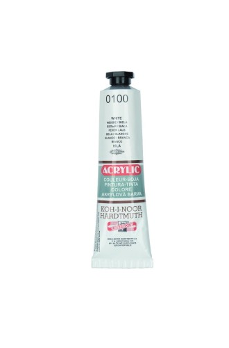 Farba akrylowa biała 40ml. 162711 KOH-I-NOOR