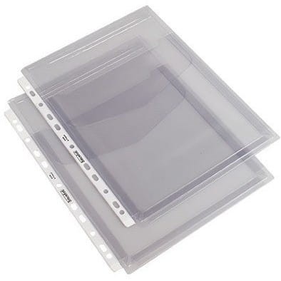 Koszulki A4 na katalogi z klapką (10szt) folia PVC 180mic OF-42 BIURFOL