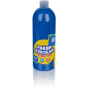 Farba szkolna Astra 1000 ml - ciemno niebieska 301217048 ASTRA