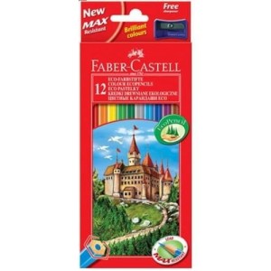 Kredki ZAMEK 12 kolorów opakowanie kartonowe 120112 FC FABER-CASTELL