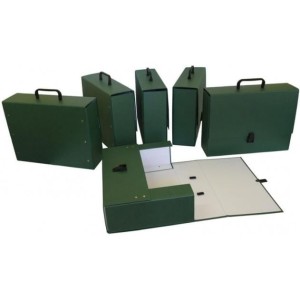 Teczka z rączką MAXI 2 zielona 10cm DELFIN