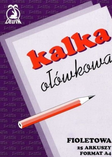 Kalka ołówkowa A4 25 arkuszy DELFIN