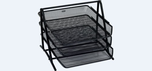 Stojak na dokumenty czarny metalowy 3-szufladki GR-069 GRAND 120-1117