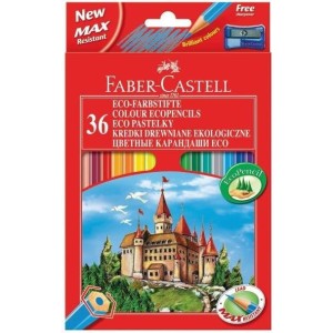 Kredki ZAMEK 36 kolorów opakowanie kartonowe 120136 FC FABER-CASTEL