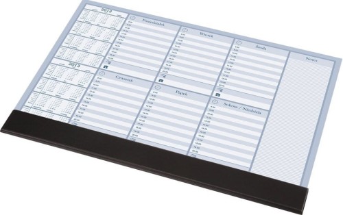 BIUWAR z listwą plan tygodnia 470x330mm 0318-0005-99 PANTA PLAST