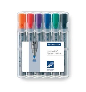 Marker Lumocolor 6 kolorów FLIPCHART 356- WP6 STAEDTLER