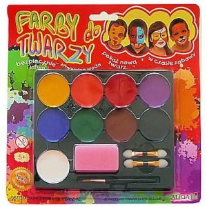 Farby do malowania twarzy 9 kolorów FA009 ALIGA