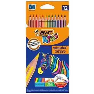 Kredki trójkątne EVOLUTION Triangle 12 kolorów po 12szt. (144szt.) 8859916 BIC