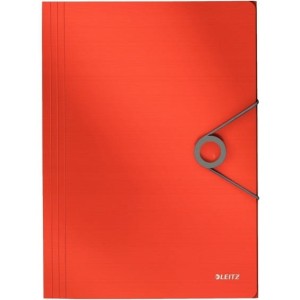 Teczka z gumką PP LEITZ SOLID A4 jasnoczerwona 45631020